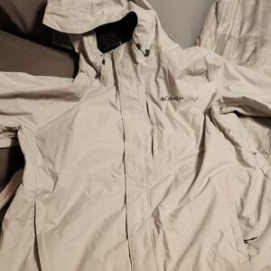 Columbia Off-White Hooded Jacket